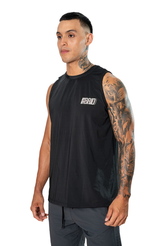 Camiseta Manga Siza Negra Hombre