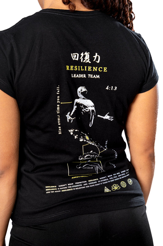 Camiseta Black Resilience - TEAM LEADER 26 road to FITLAND