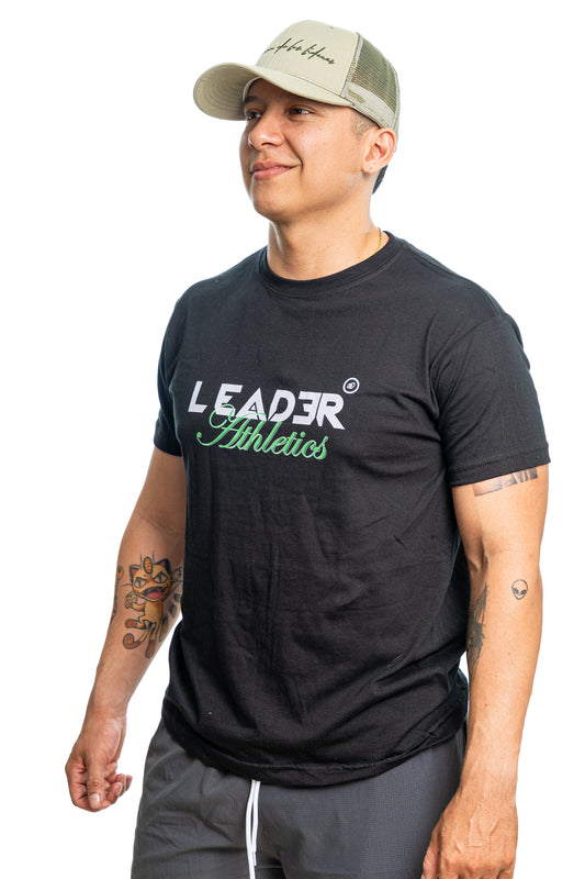 Camiseta Leader Athletics - Negro (Unisex)