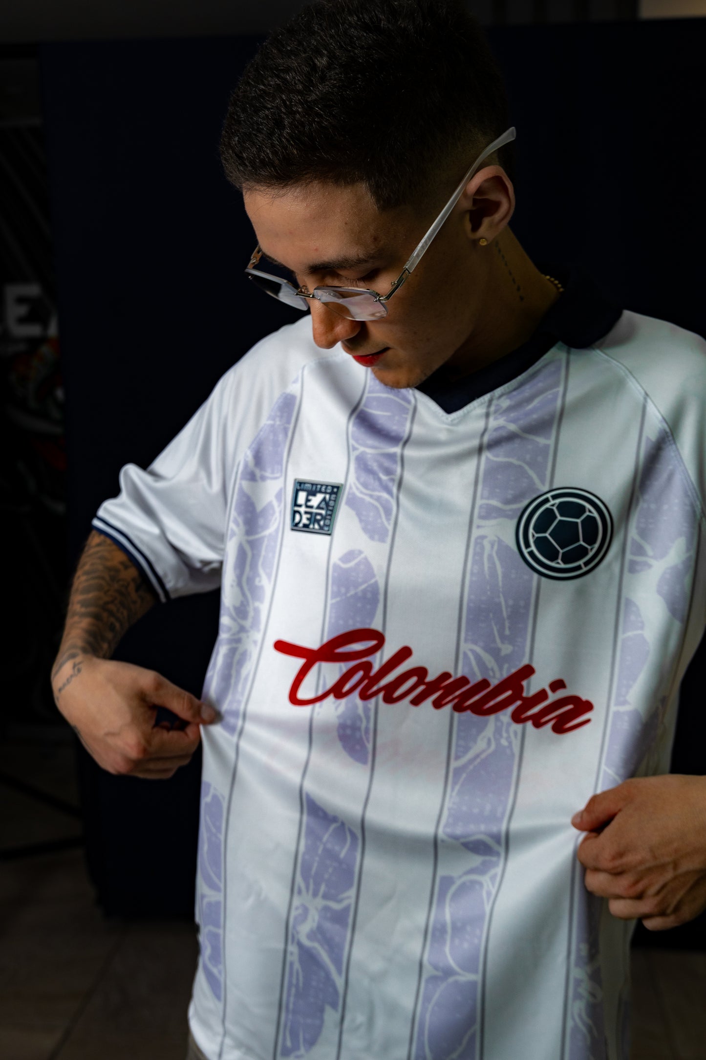 Camiseta de la selección Colombia blanco Leader