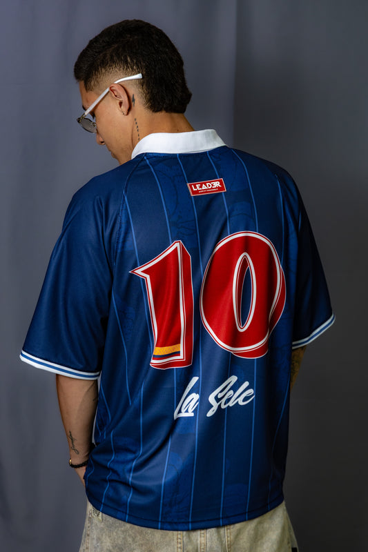 Camiseta de la selección Colombia azul Leader