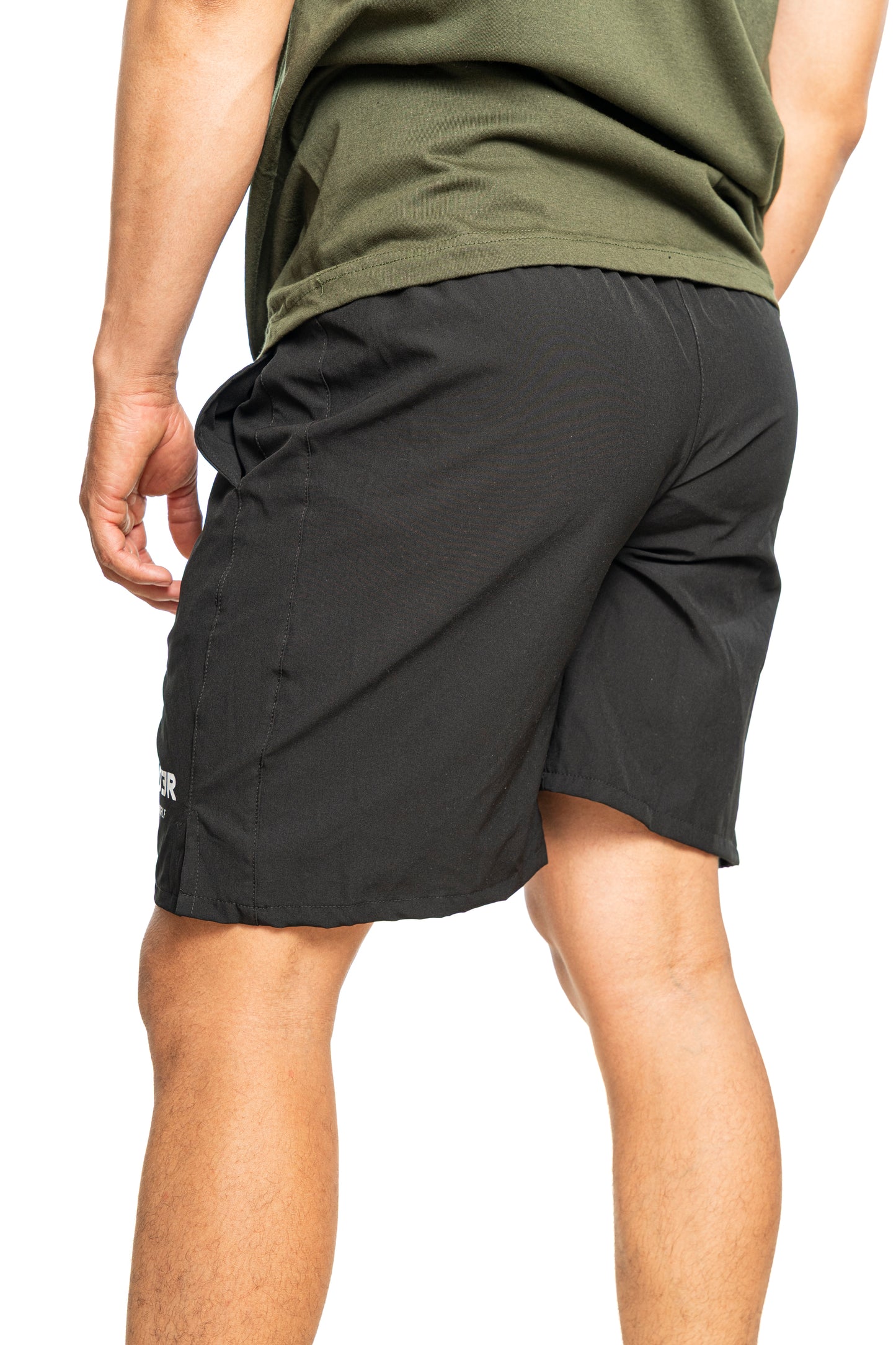 Pantaloneta Running con lycra - Negro