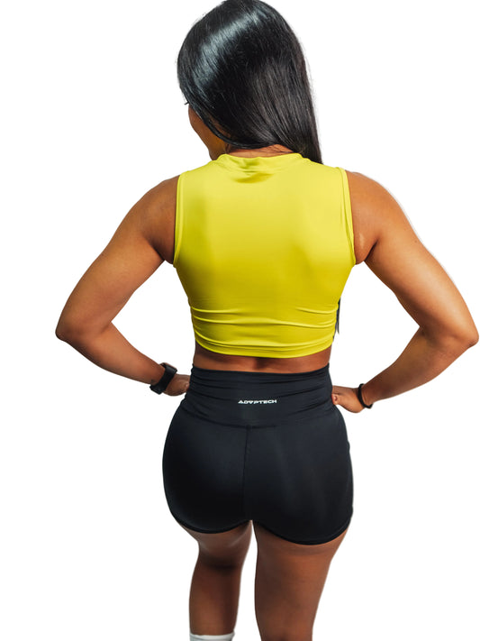 Croptank Mangas - Verde Neon