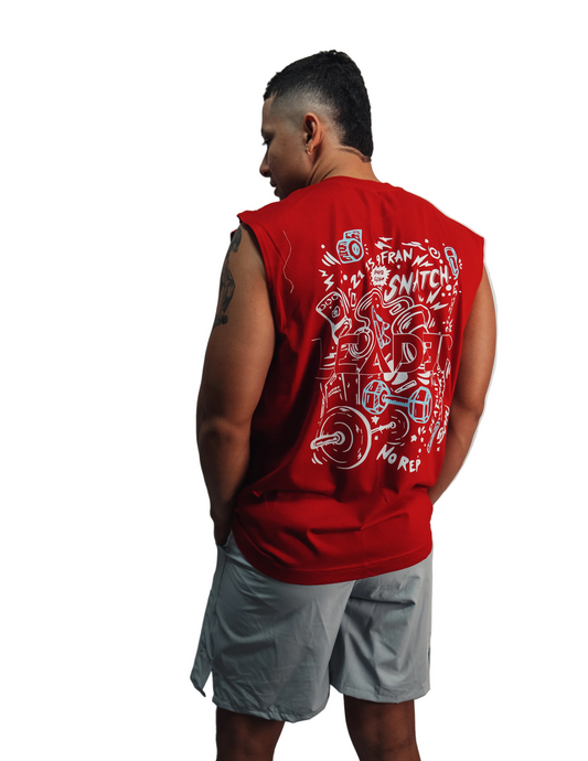 Camiseta sin mangas GRAFITTI - Roja