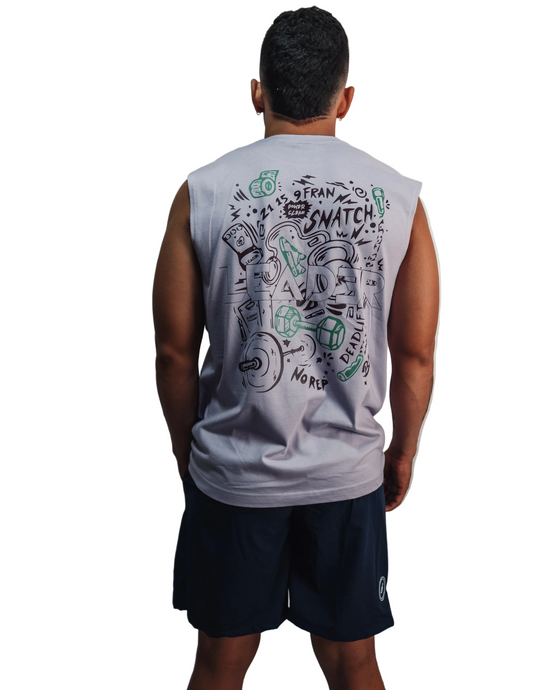 Camiseta sin mangas GRAFITTI - Lila