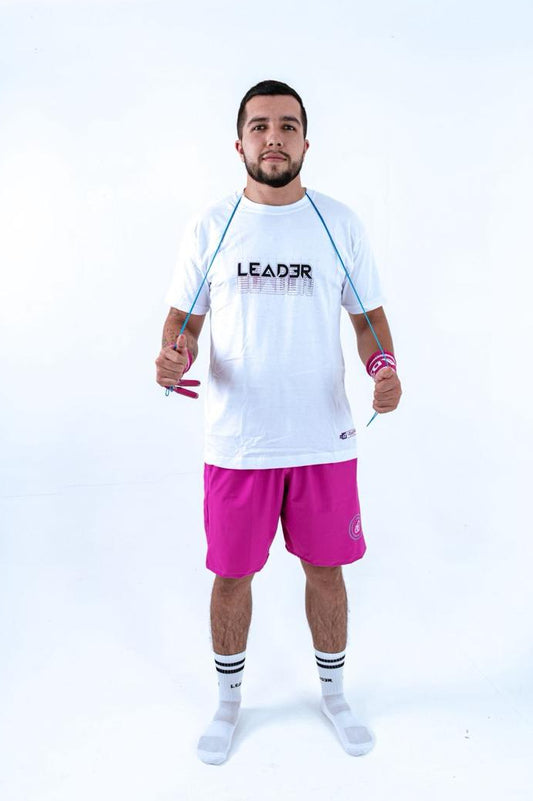 Camiseta Blanca Leader Lines (Unisex)