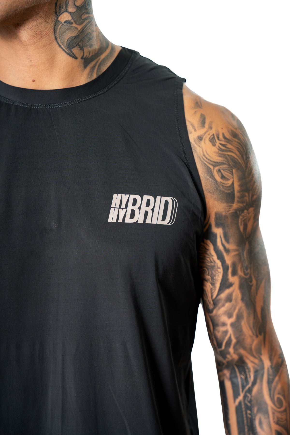Camiseta Manga Siza Negra Hombre