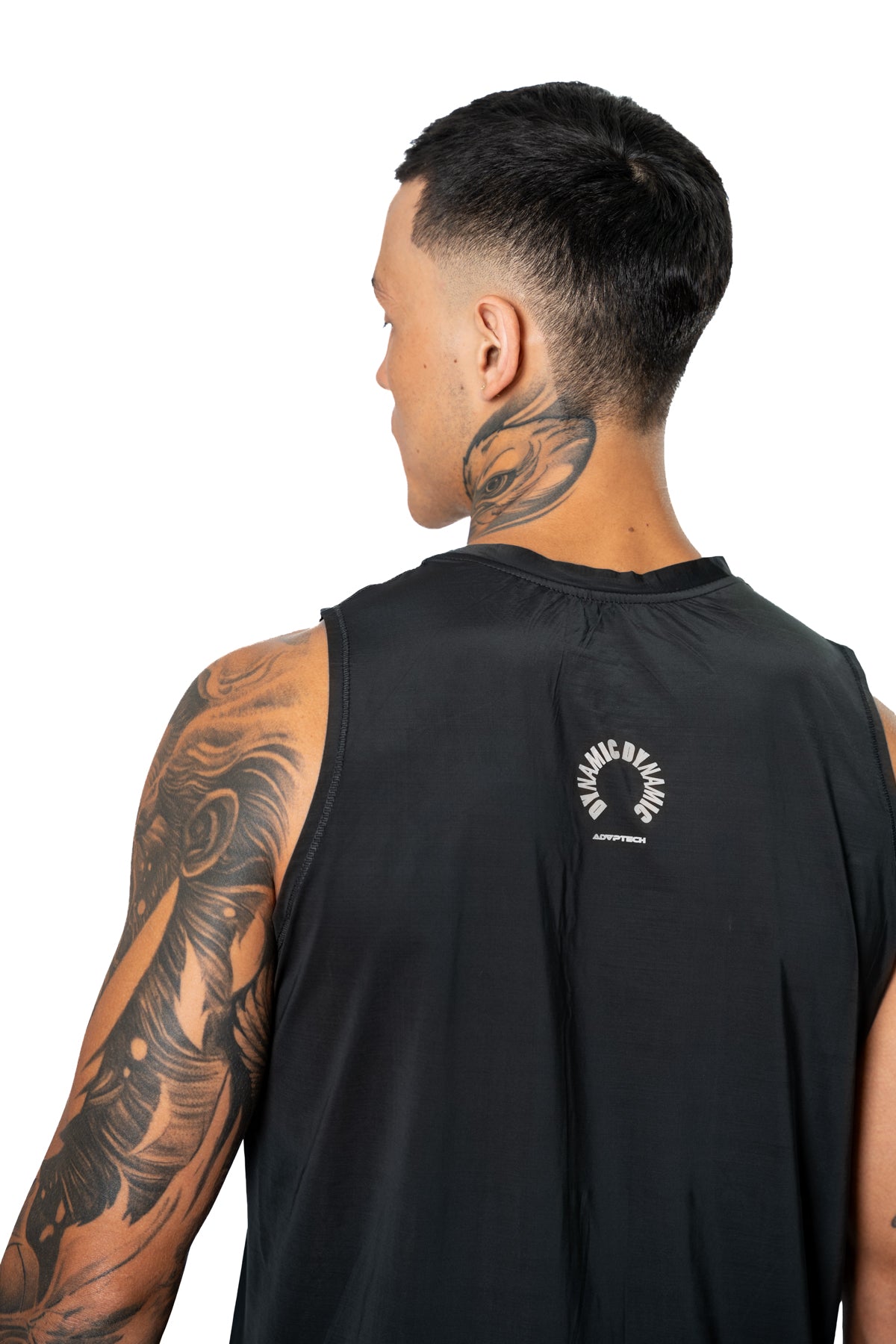 Camiseta Manga Siza Negra Hombre