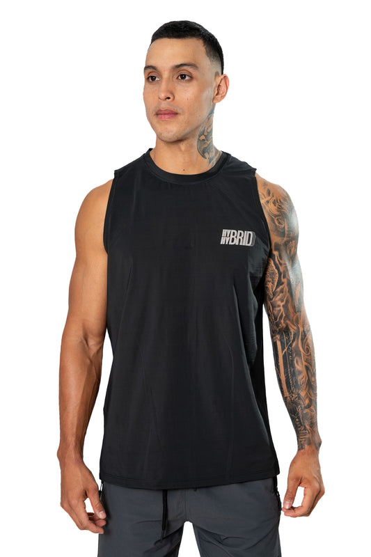 Camiseta Manga Siza Negra Hombre