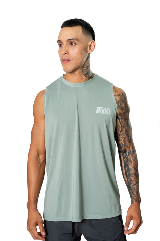 Camiseta Manga Siza Verde Salvía Hombre