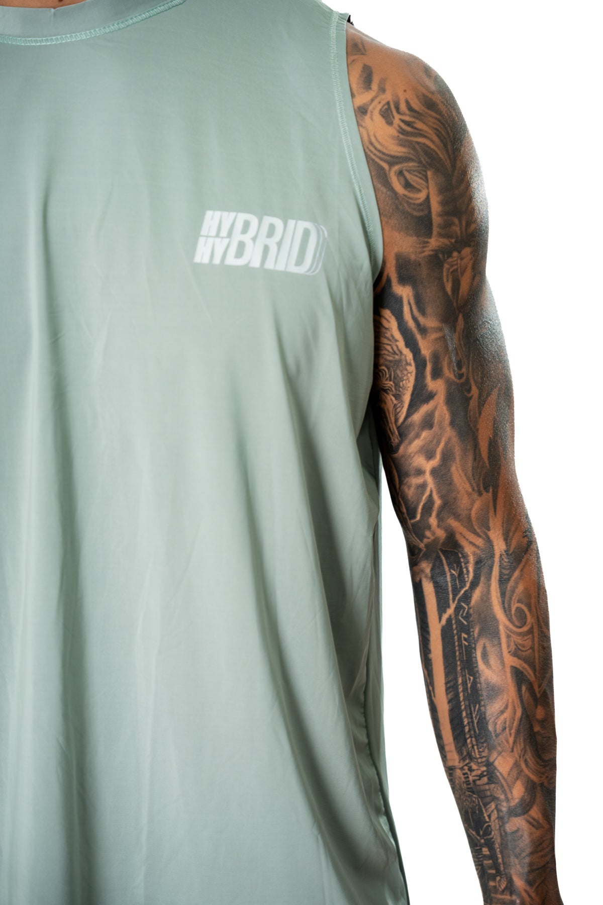 Camiseta Manga Siza Verde Salvía Hombre