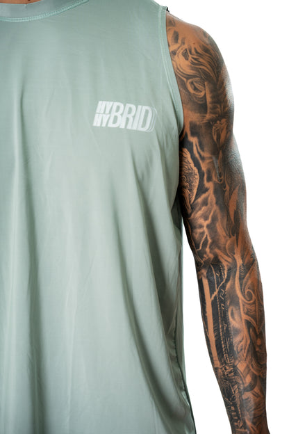 Camiseta Manga Siza Verde Salvía Hombre