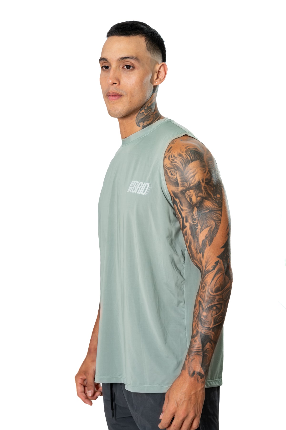 Camiseta Manga Siza Verde Salvía Hombre