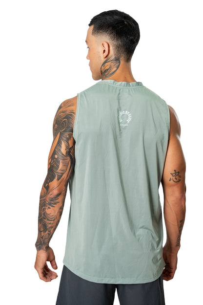 Camiseta Manga Siza Verde Salvía Hombre