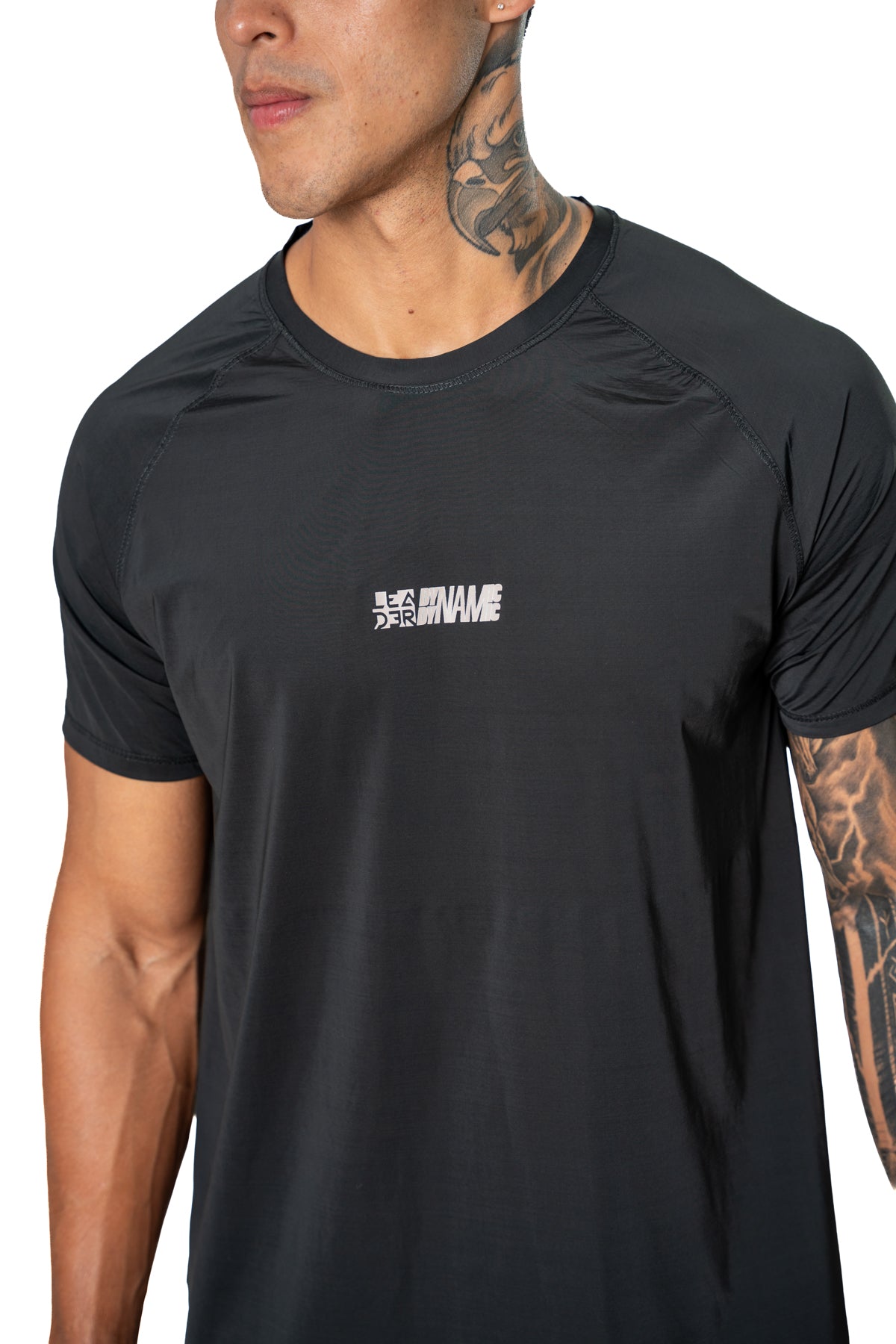 Camiseta Manga Rangla Negro Hombre