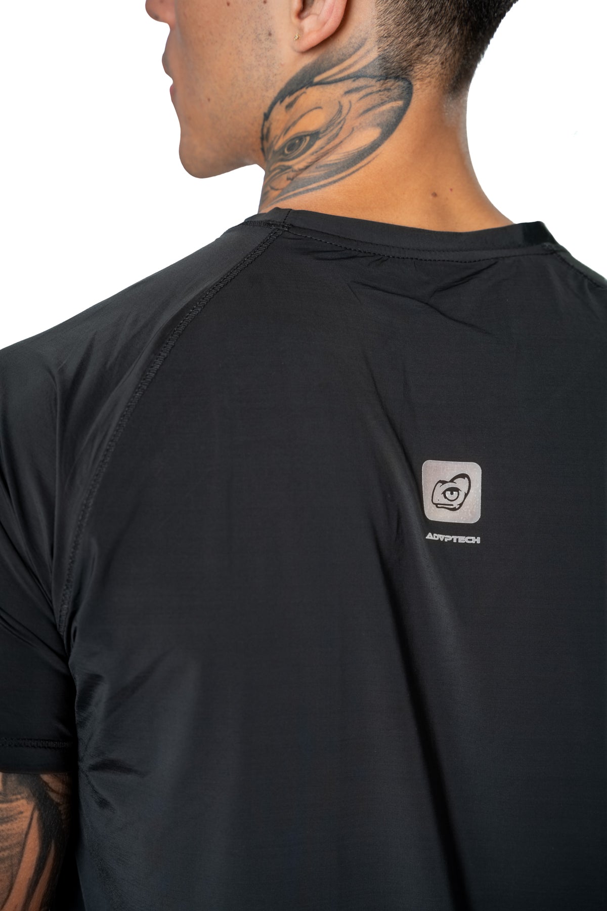 Camiseta Manga Rangla Negro Hombre