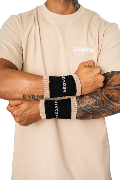 WRISTBAND DINAMYC (muñequera de sudor) Negra con Nude
