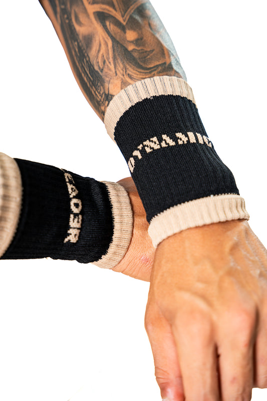 WRISTBAND DINAMYC (muñequera de sudor) Negra con Nude