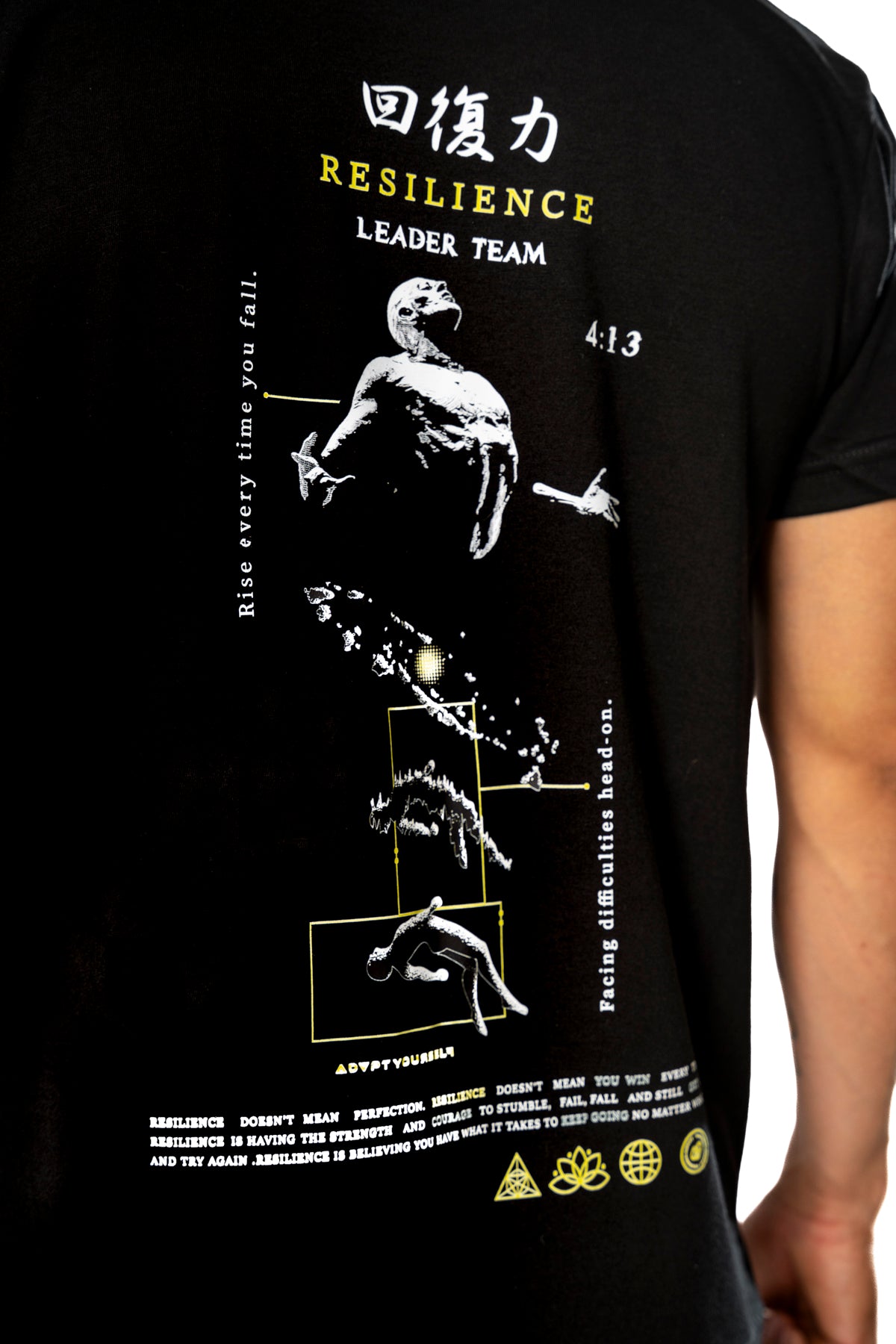 Camiseta Black Resilience - TEAM LEADER 26 road to FITLAND