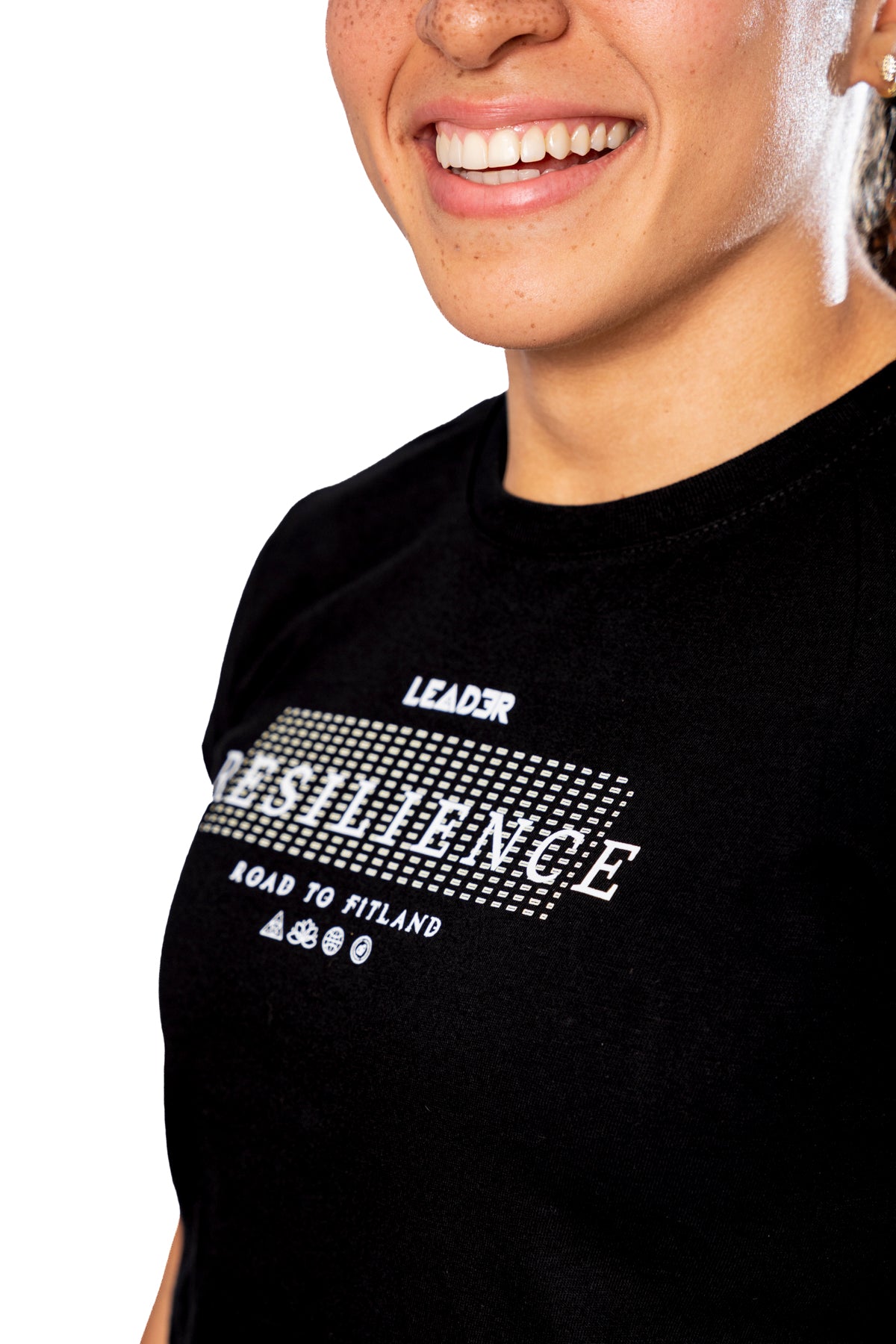 Camiseta Black Resilience - TEAM LEADER 26 road to FITLAND