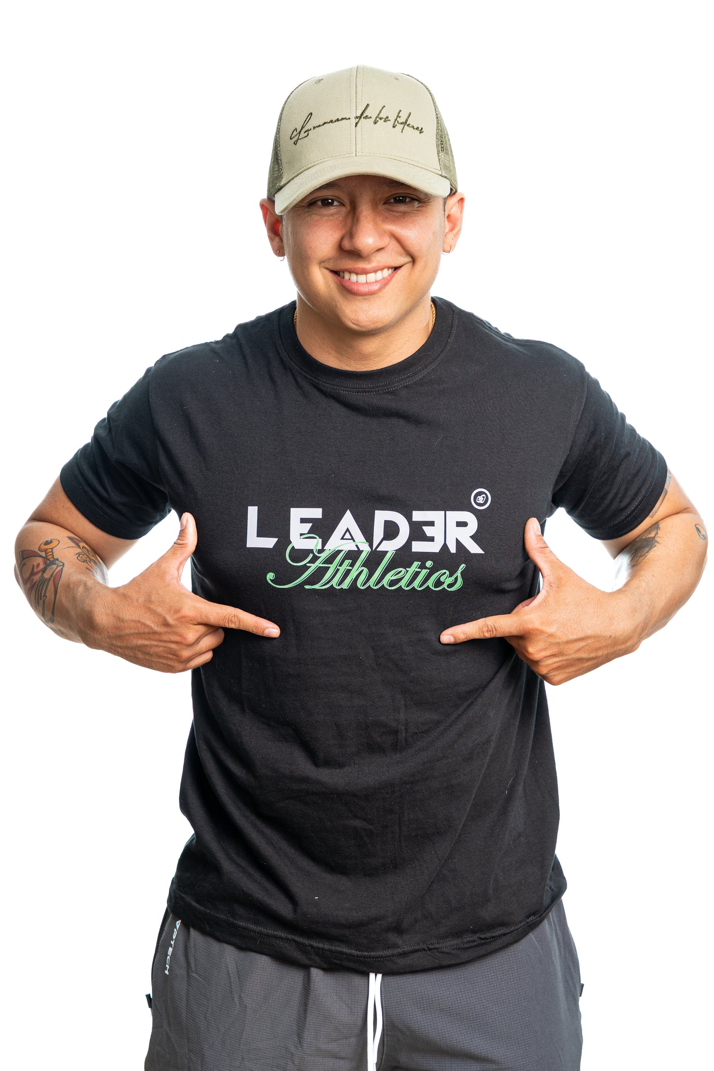 Camiseta Leader Athletics - Negro (Unisex)