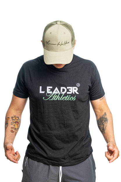 Camiseta Leader Athletics - Negro (Unisex)