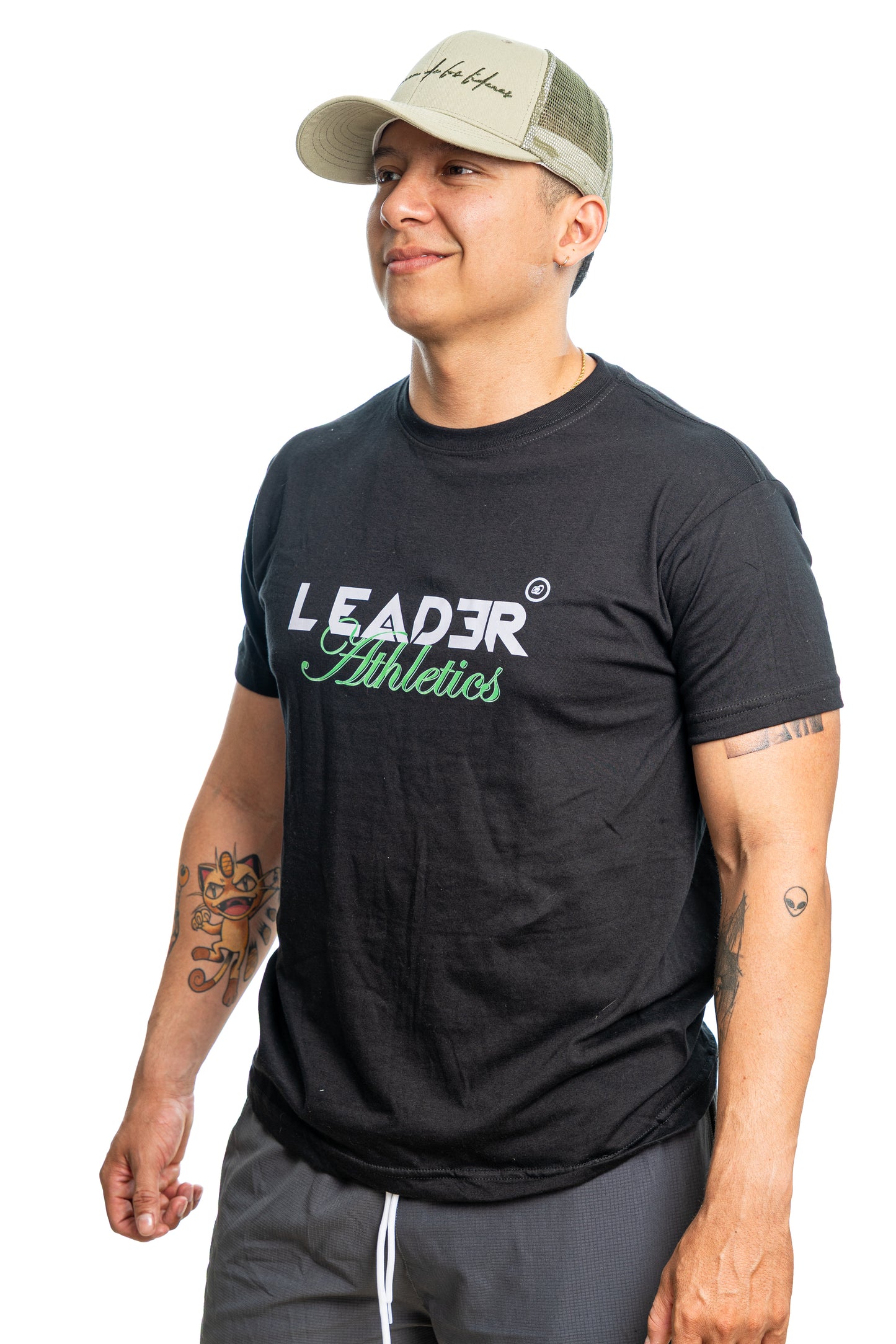Camiseta Leader Athletics - Negro (Unisex)