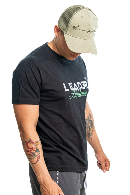 Camiseta Leader Athletics - Negro (Unisex)