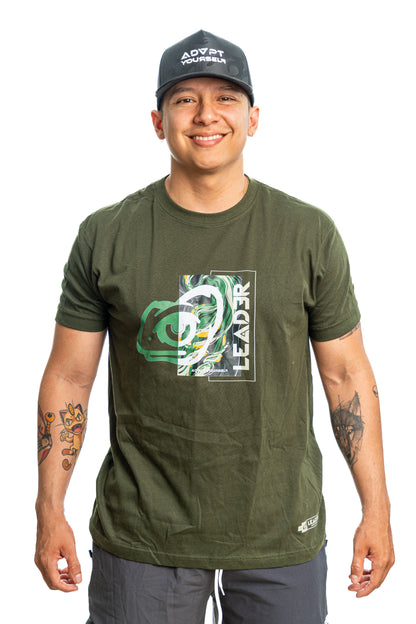 Camiseta Verde militar "Cama liquid"