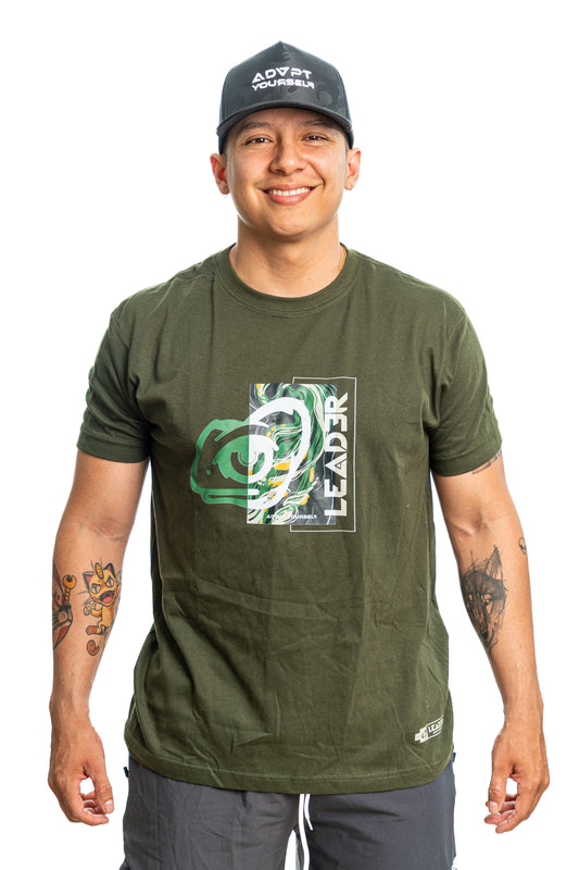 Camiseta Verde militar "Cama liquid"