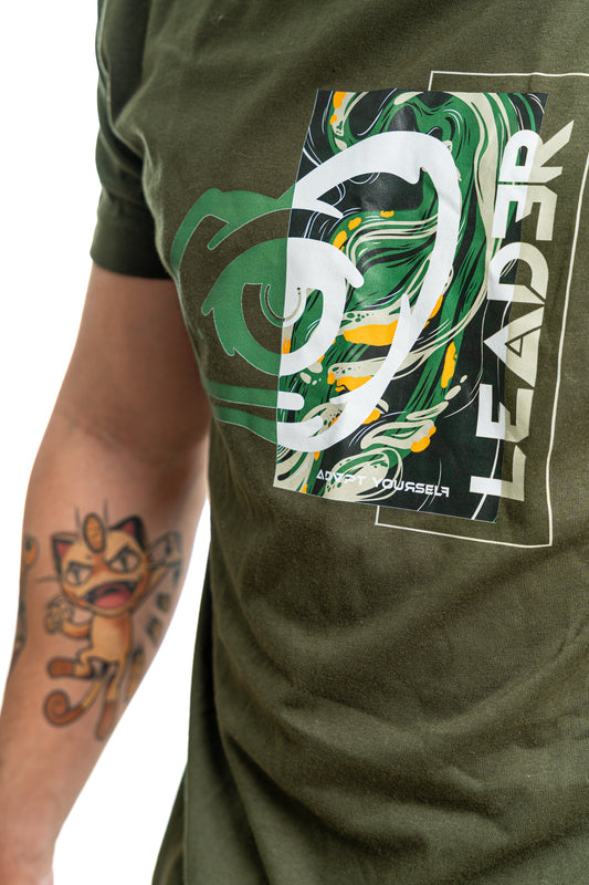 Camiseta Verde militar "Cama liquid"