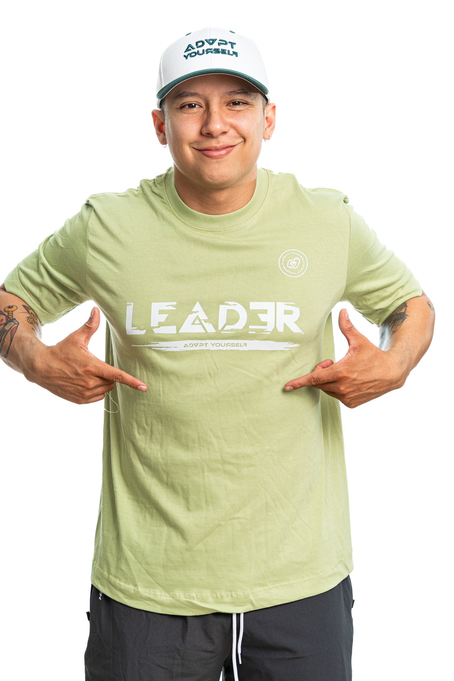 Camiseta Leader Glicth - Verde manzana (Unisex)