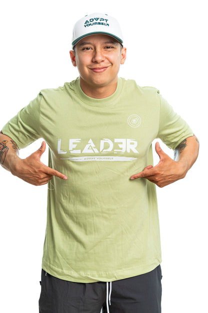 Camiseta Leader Glicth - Verde manzana (Unisex)