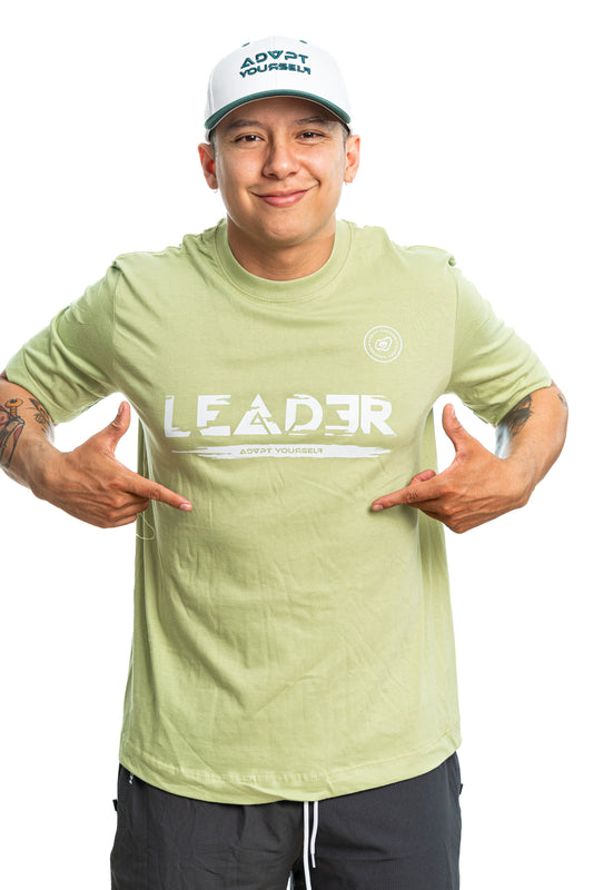 Camiseta Leader Glicth - Verde manzana (Unisex)