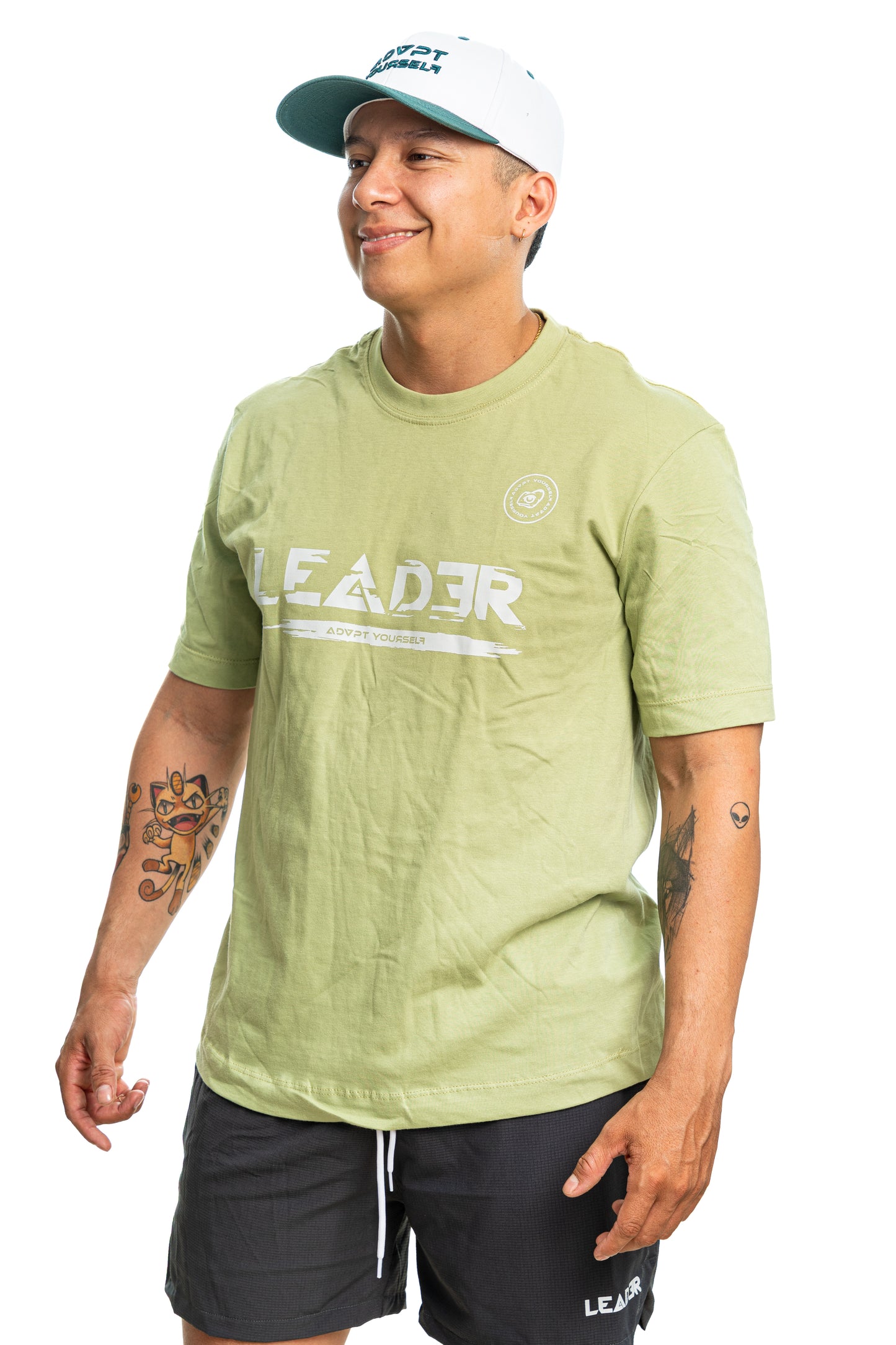 Camiseta Leader Glicth - Verde manzana (Unisex)