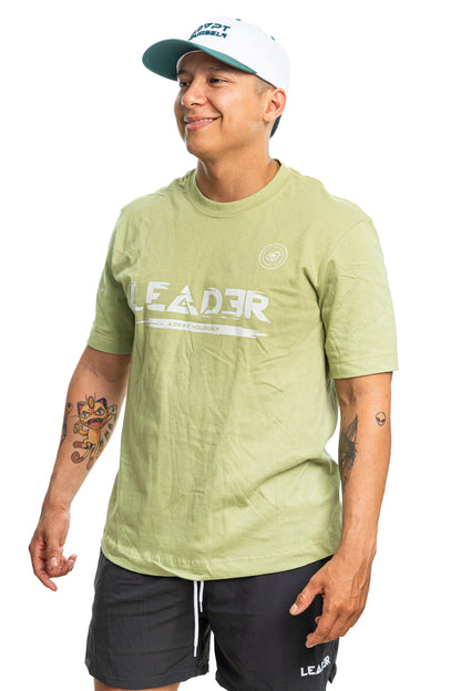 Camiseta Leader Glicth - Verde manzana (Unisex)