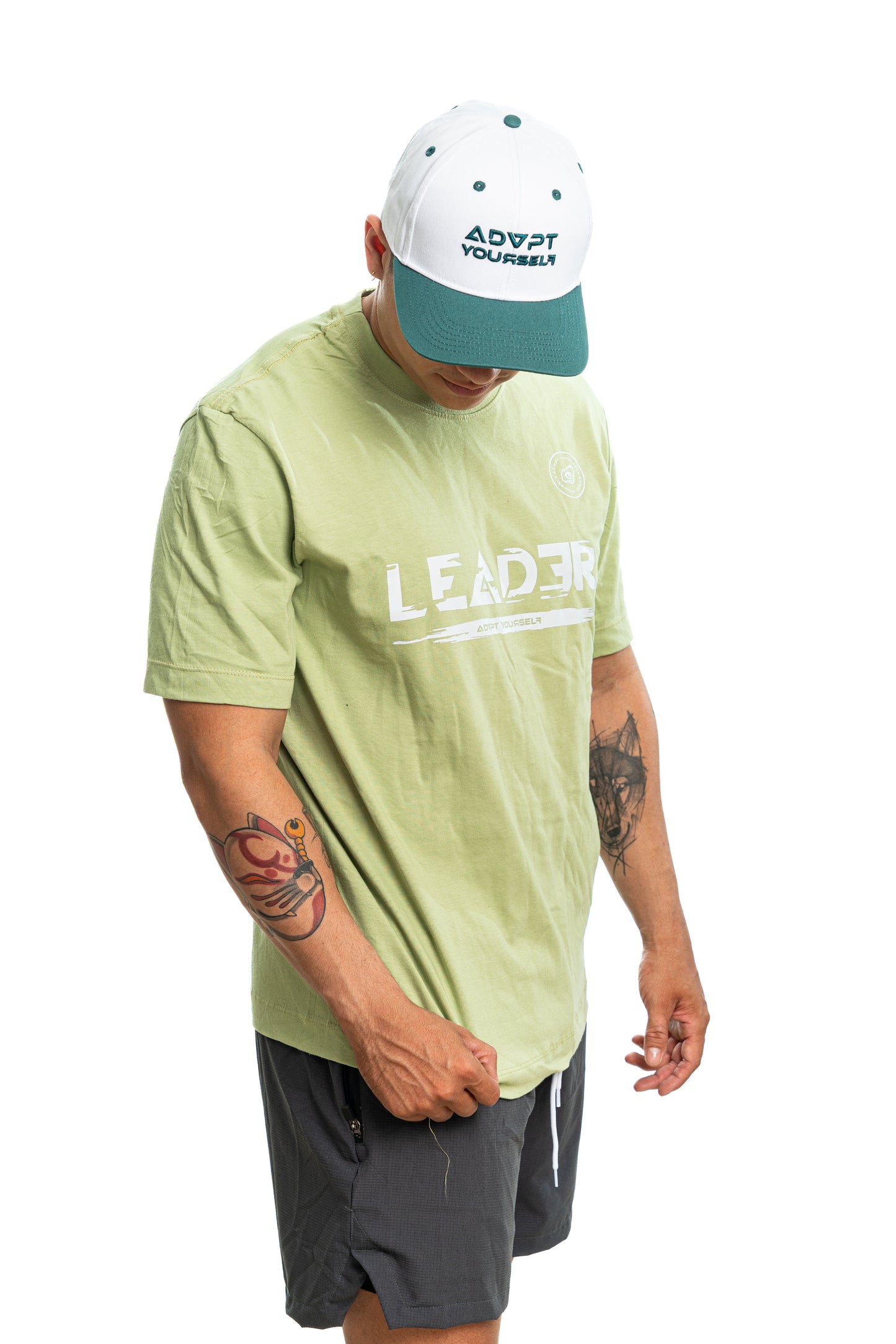 Camiseta Leader Glicth - Verde manzana (Unisex)