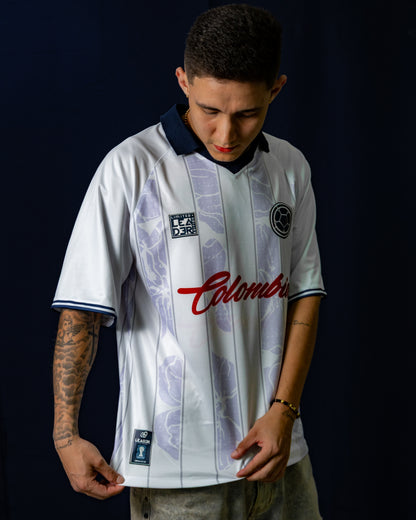 Camiseta de la selección Colombia blanco Leader