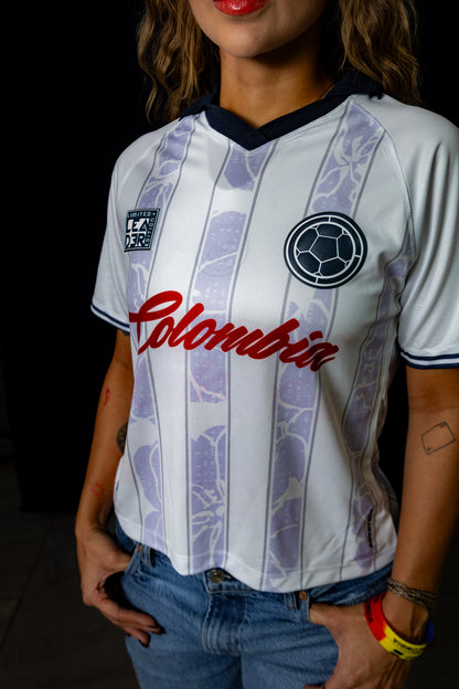 Camiseta de la selección Colombia blanca Leader