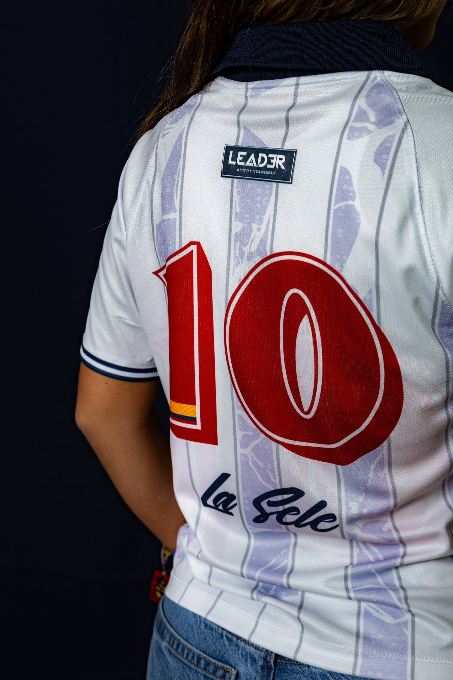 Camiseta de la selección Colombia blanca Leader