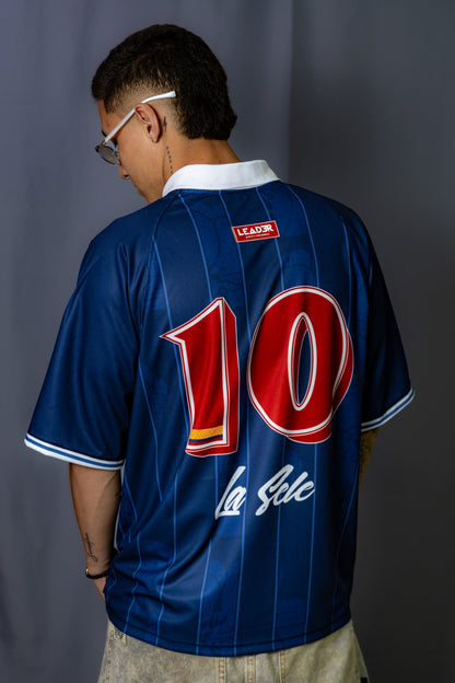 Camiseta de la selección Colombia azul Leader
