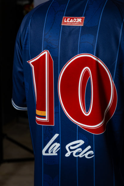 Camiseta de la selección Colombia azul Leader