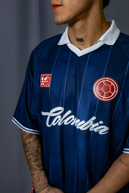 Camiseta de la selección Colombia azul Leader