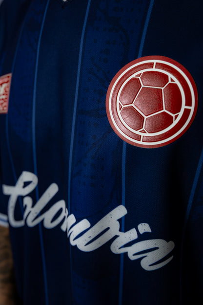 Camiseta de la selección Colombia azul Leader