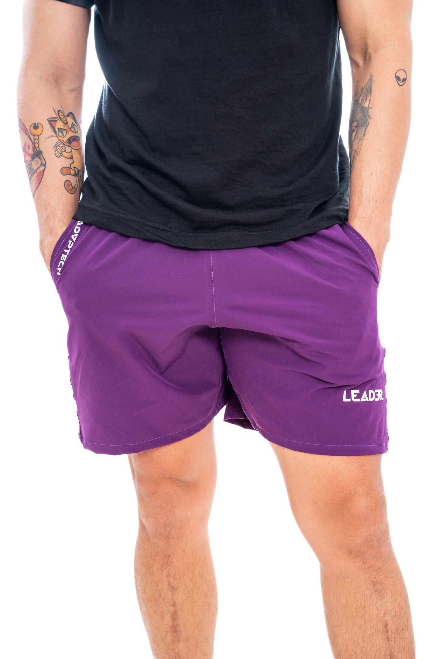 Pantaloneta deportiva - Morada
