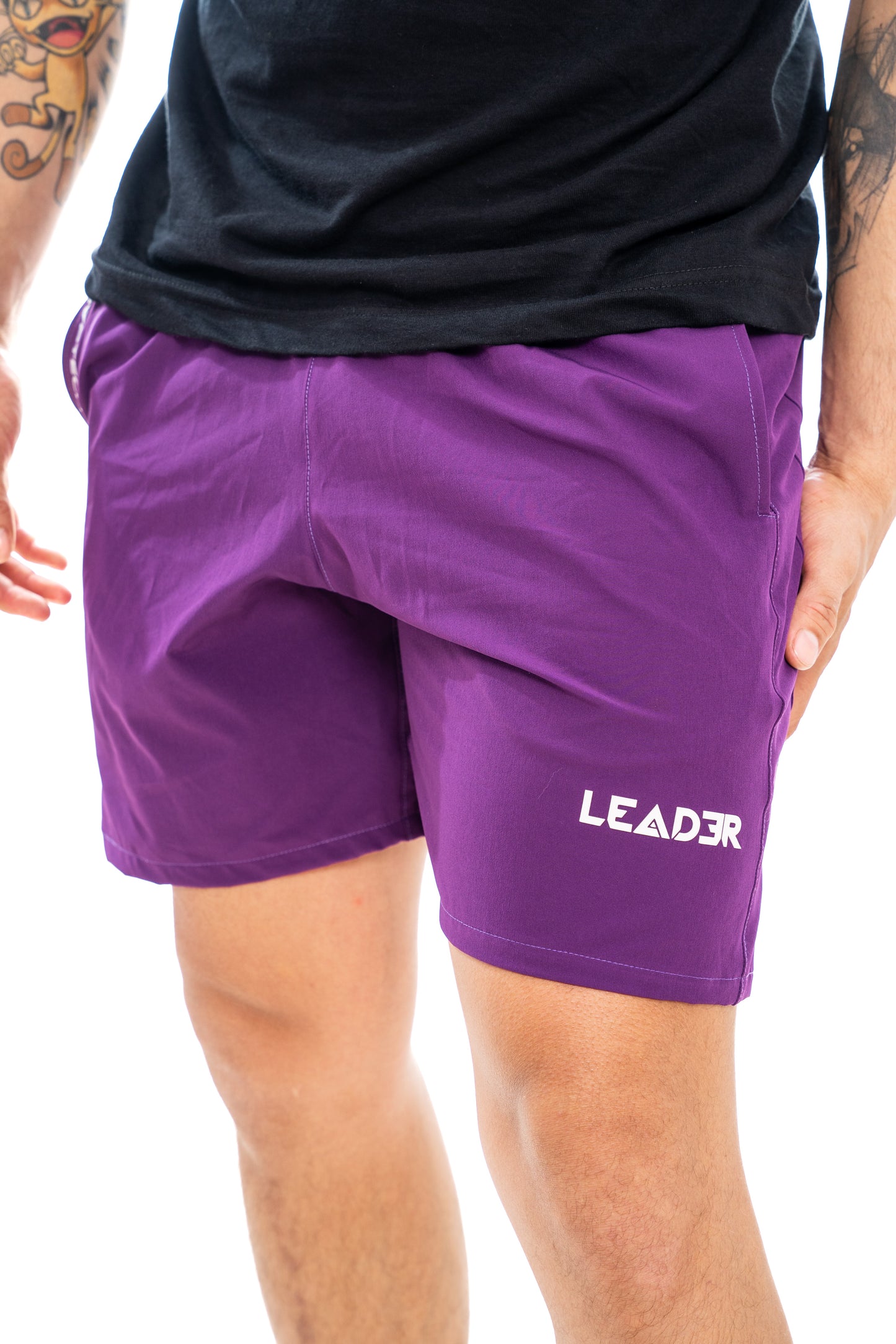 Pantaloneta deportiva - Morada
