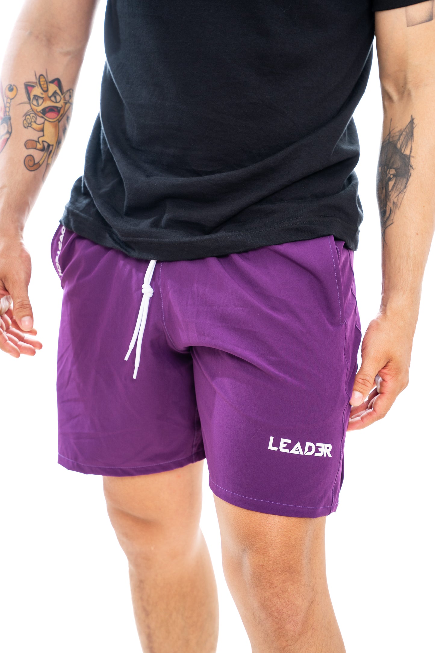 Pantaloneta deportiva - Morada