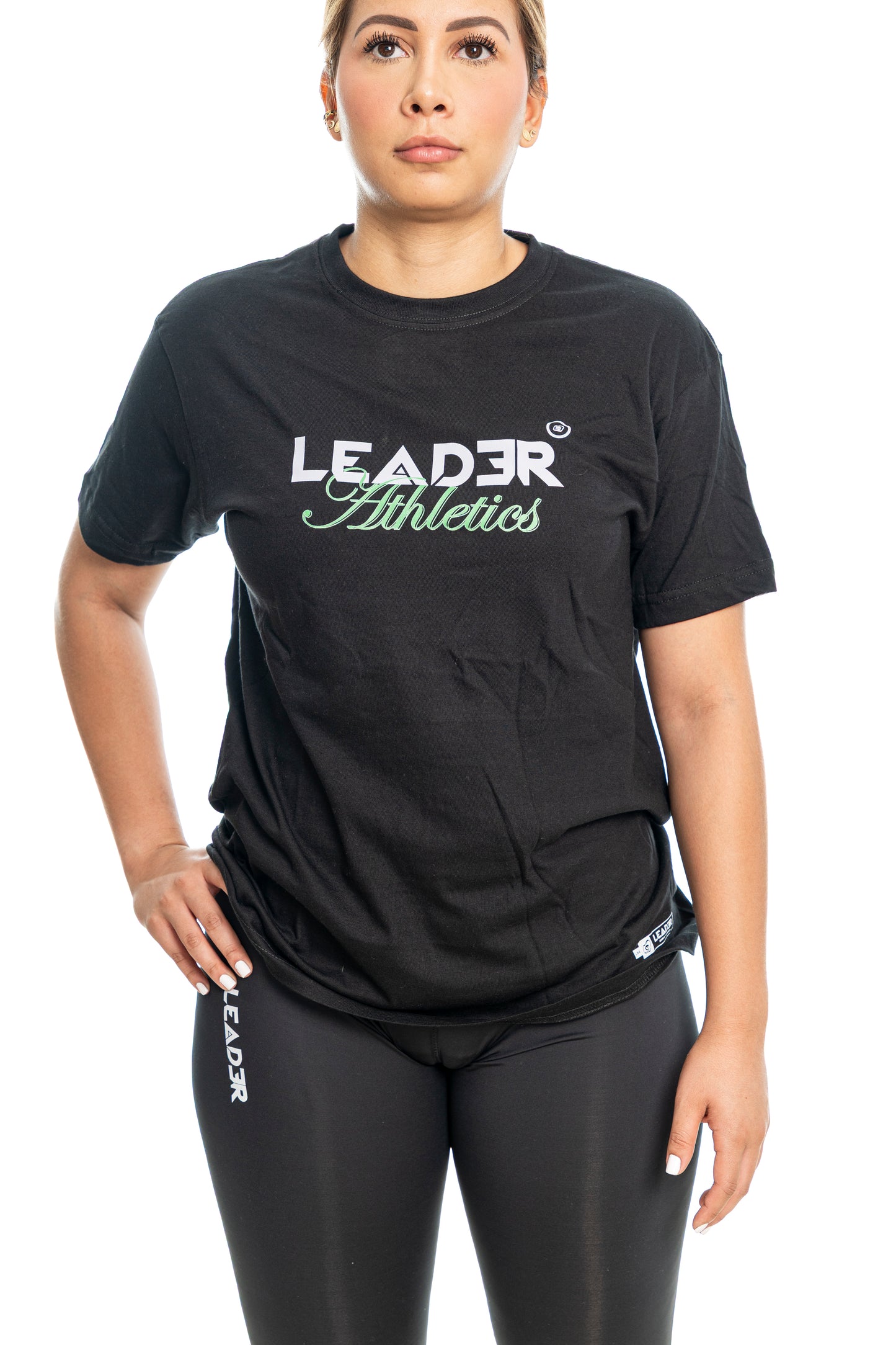 Camiseta Leader Athletics - Negro (Unisex)