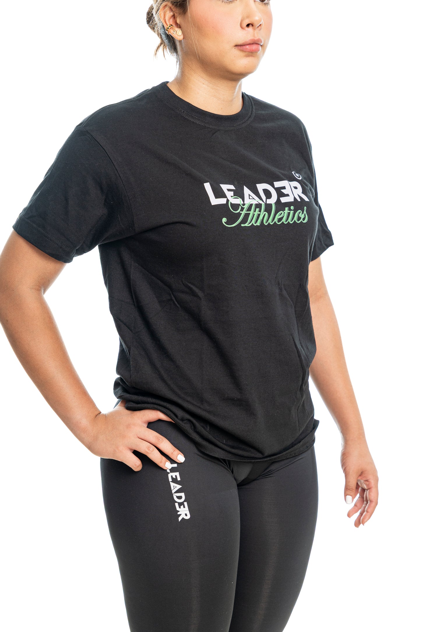 Camiseta Leader Athletics - Negro (Unisex)
