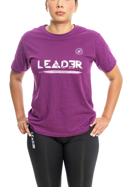 Camiseta Leader Glicth - Morado (Unisex)